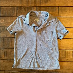 Vineyard Vines Kids Light Gray Polo Shirt